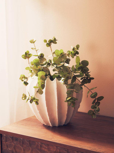 Broc White Vase
