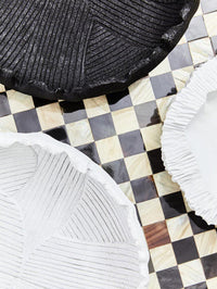 Broc White Flat Bowl