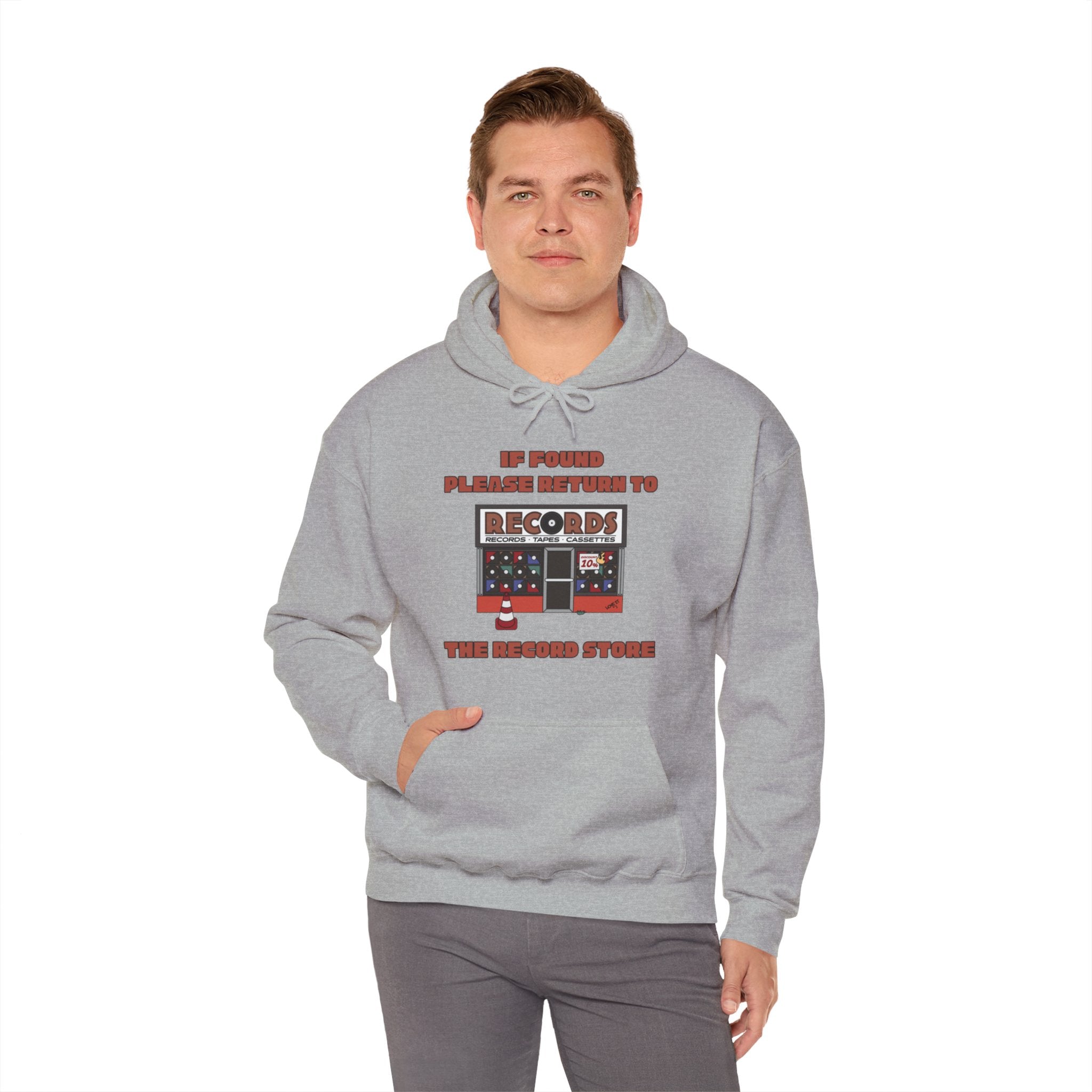 'If Found, Please Return to the Record Store' Men's Hoodie