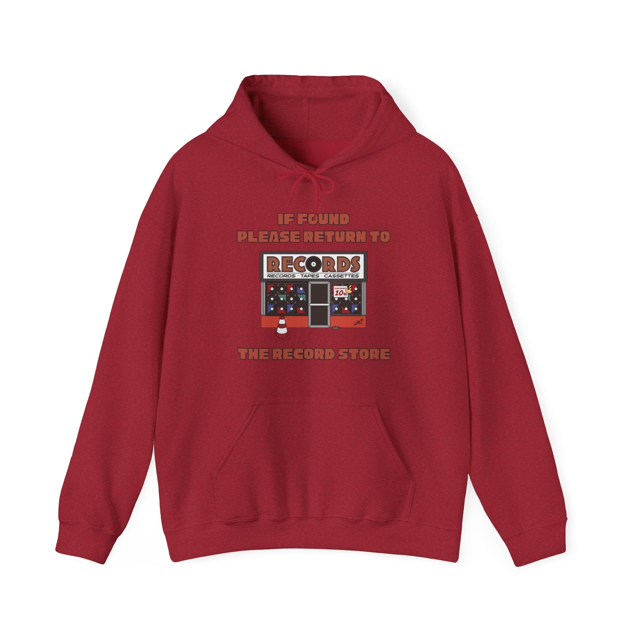 'If Found, Please Return to the Record Store' Men's Hoodie