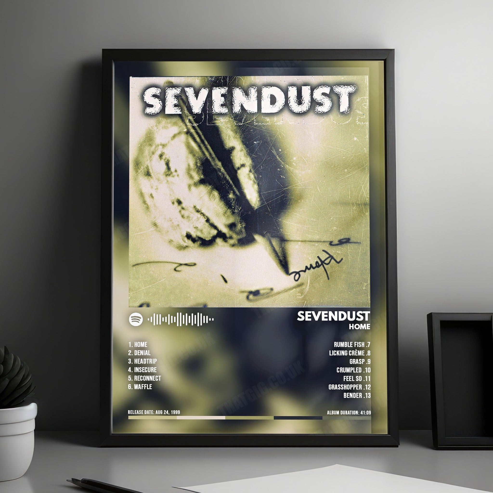 Sevendust "Home  " Album Cover Poster - with Complete Tracklist