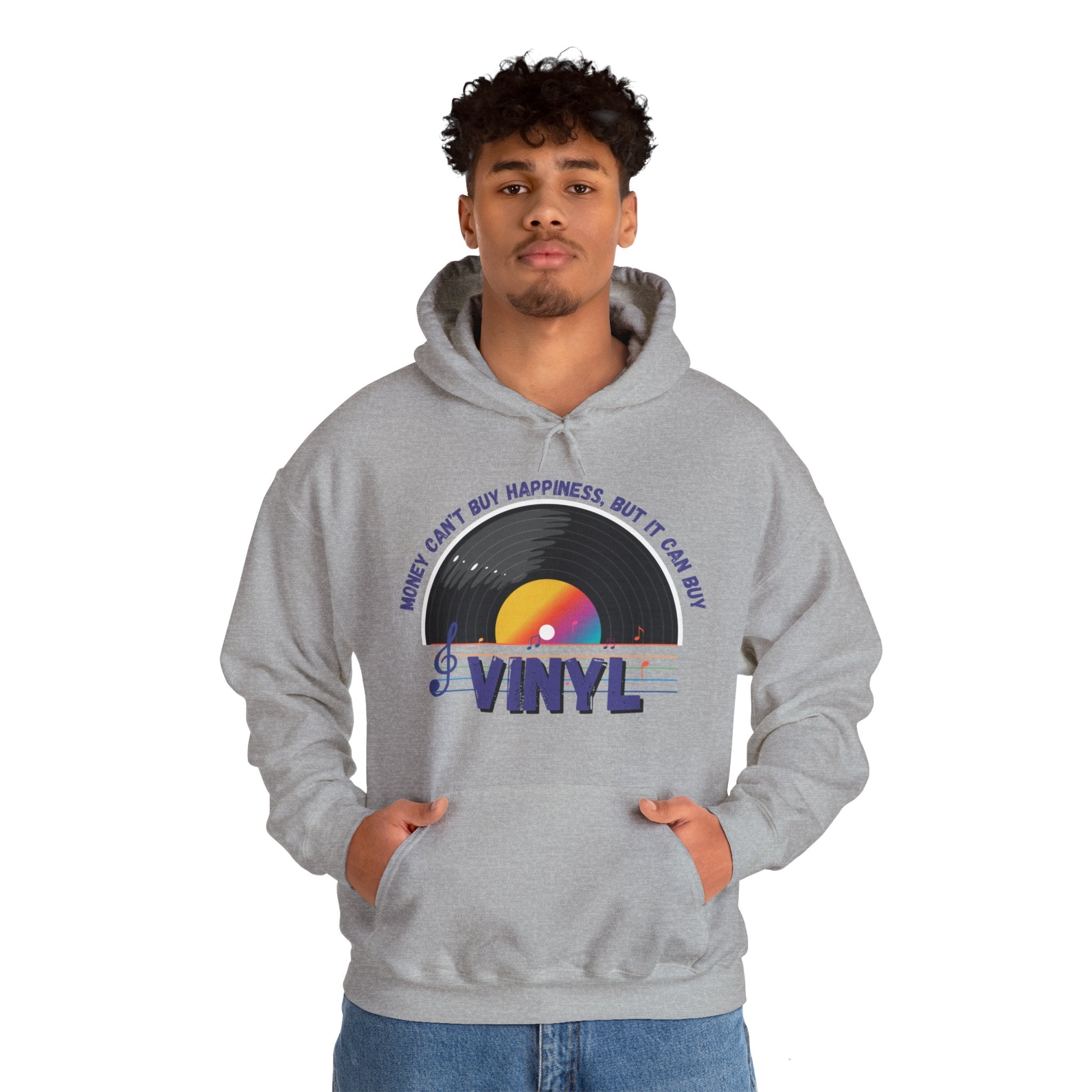 'Money Can't Buy Happiness, But It Can Buy Vinyl' Men's Hoodie
