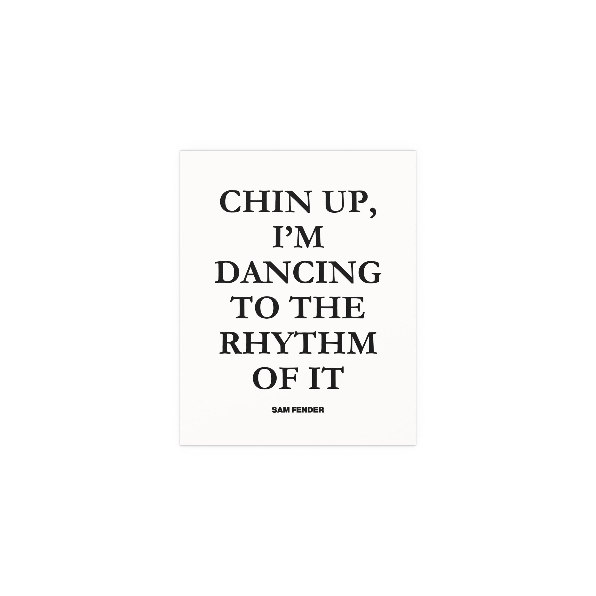 Sam Fender - Chin Up (Black + White)