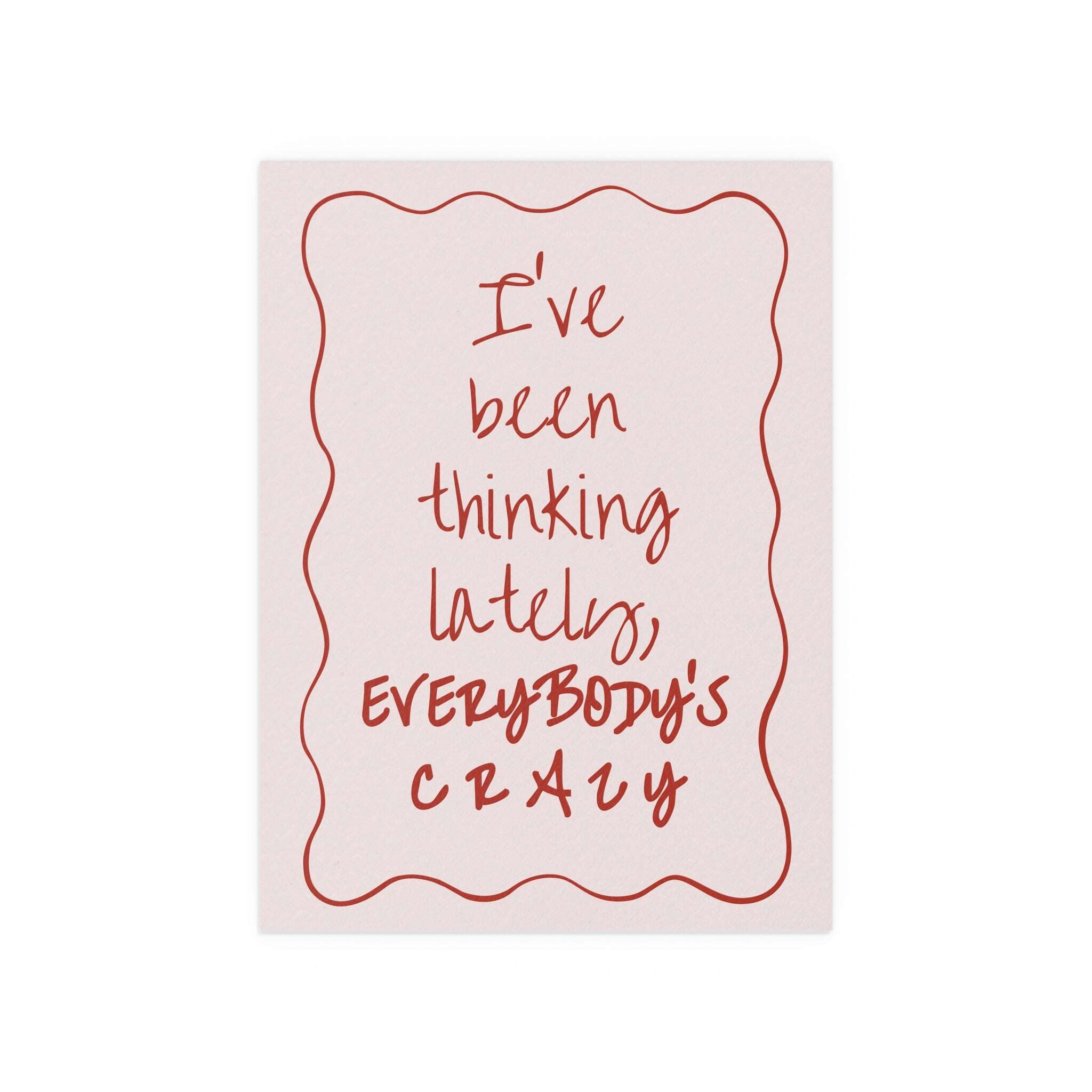 Olivia Dean - Everybody's Crazy (Pink & Red)