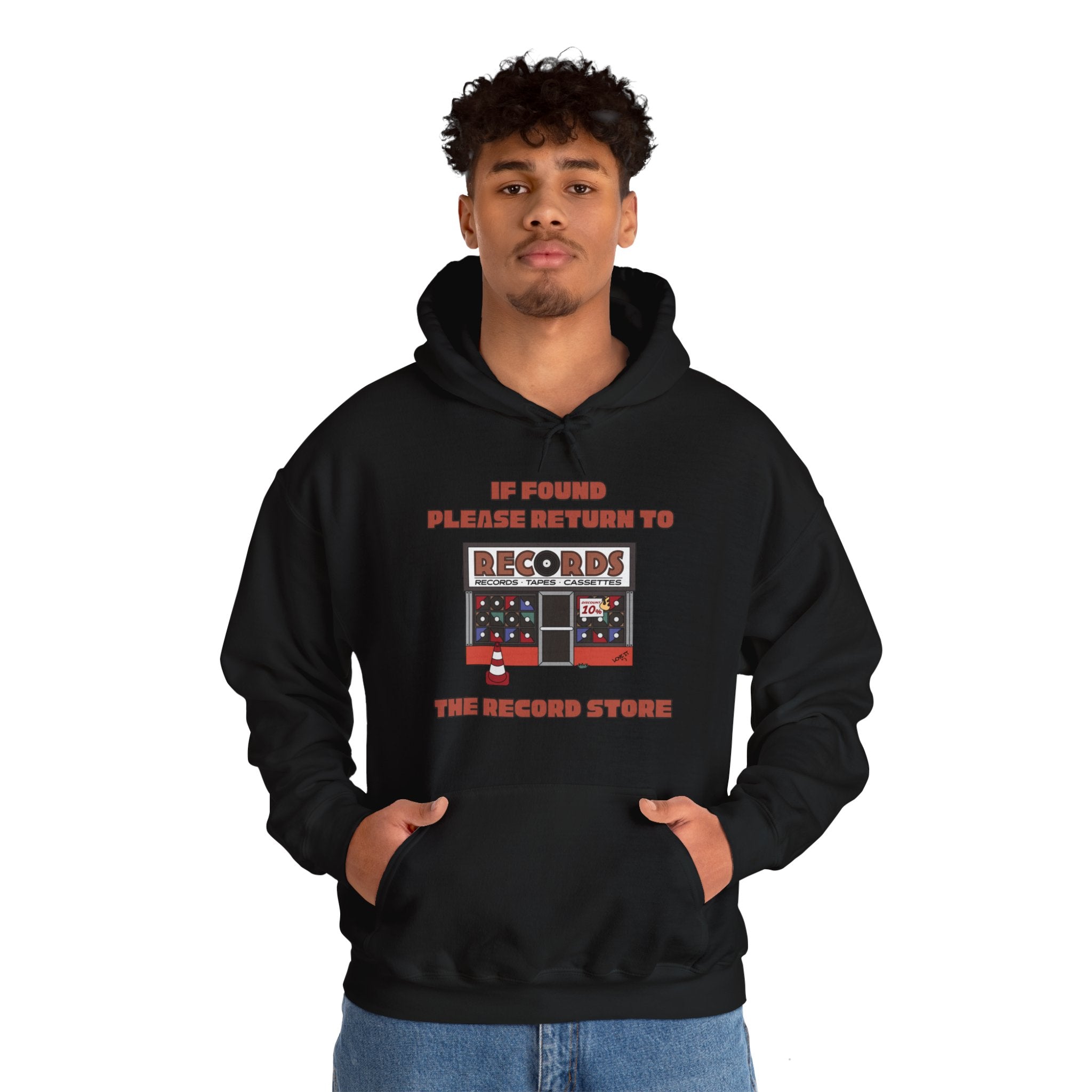 'If Found, Please Return to the Record Store' Men's Hoodie