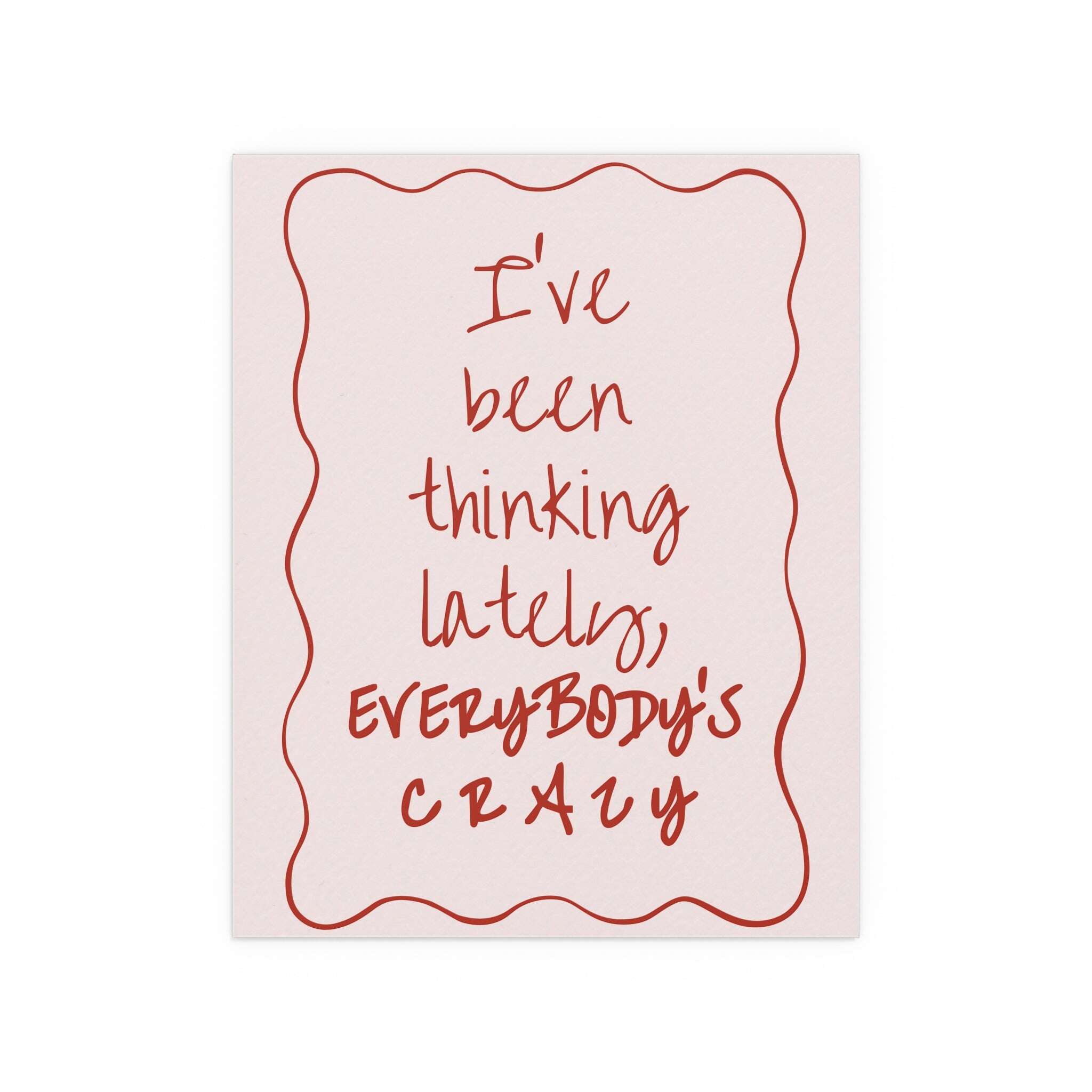 Olivia Dean - Everybody's Crazy (Pink & Red)