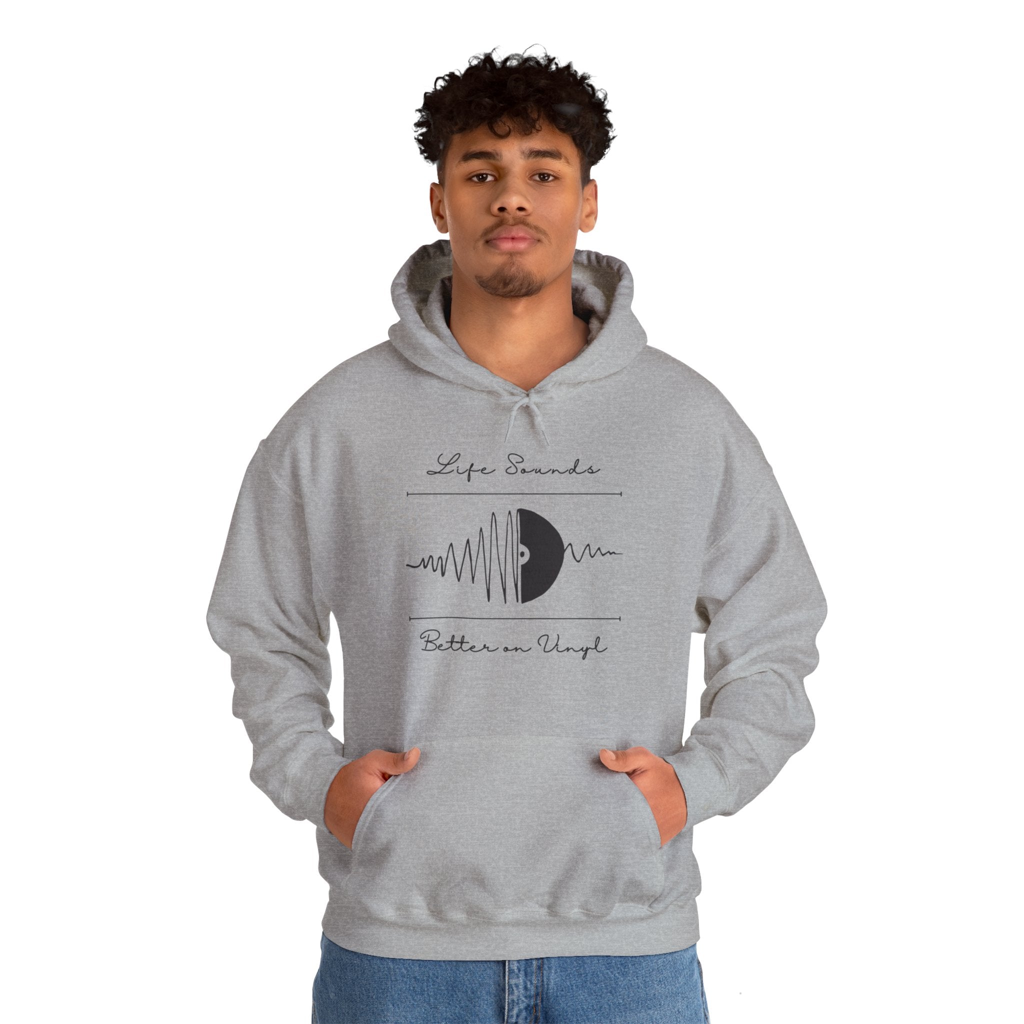 'Life Sounds Better on Vinyl' Men's Hoodie