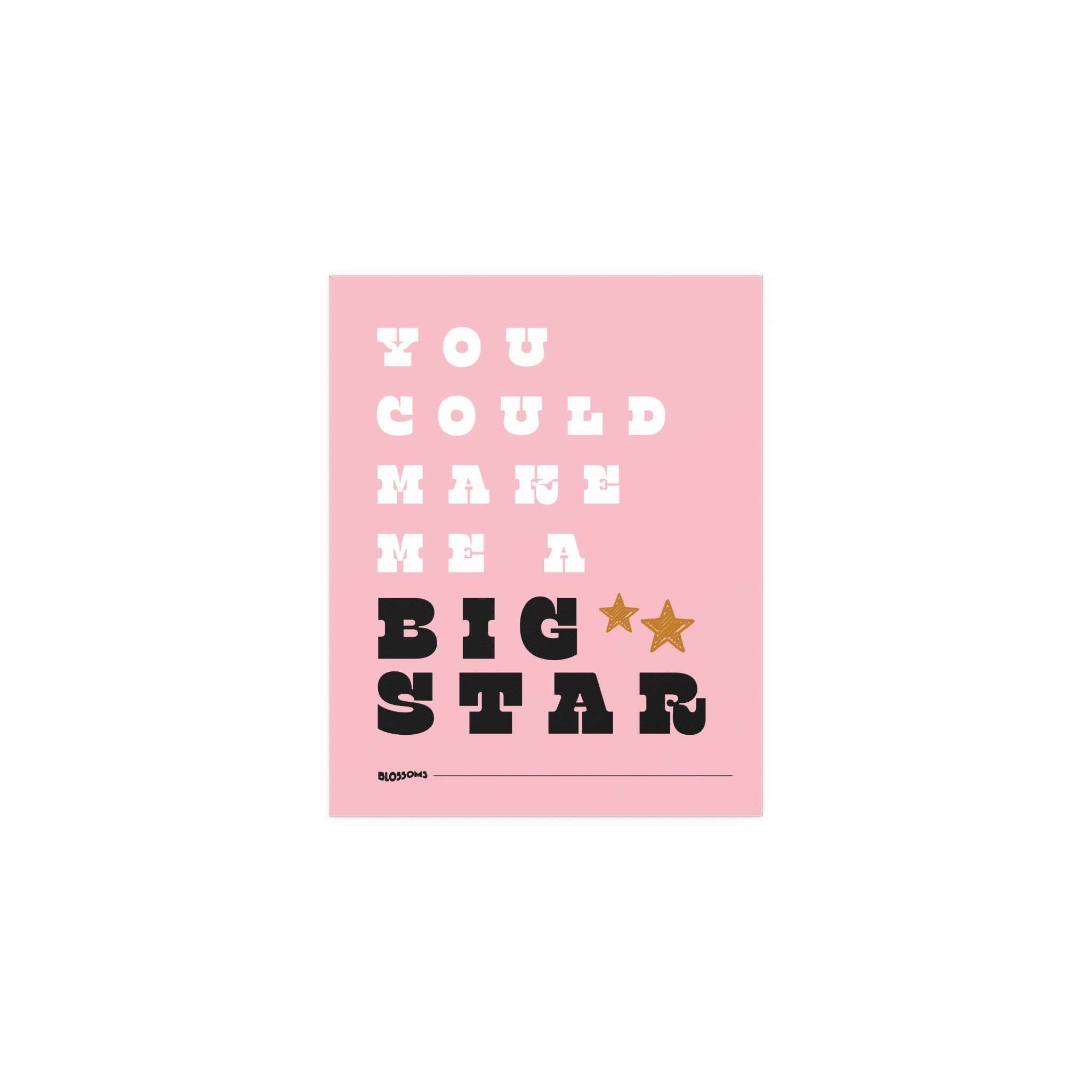 Blossoms - Big Star (Pink + White + Black)