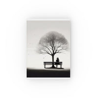 Hardcover Journal – Aesthetic Black And White Nature Design