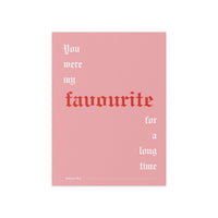 Fontaines DC - Favourite (Pink + White + Red)