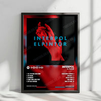 Interpol "El Pintor" Album Cover Poster - with Complete Tracklist