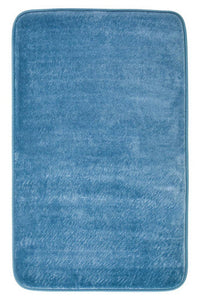 Soak Denim Blue Bath And Pedestal Mat Set