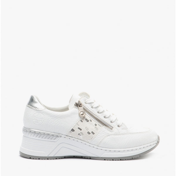 Rieker N4322-80 Womens Trainers White