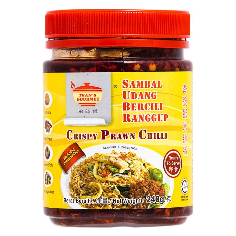 TEAN'S GOURMET Crispy Prawn Chilli Oil 240g