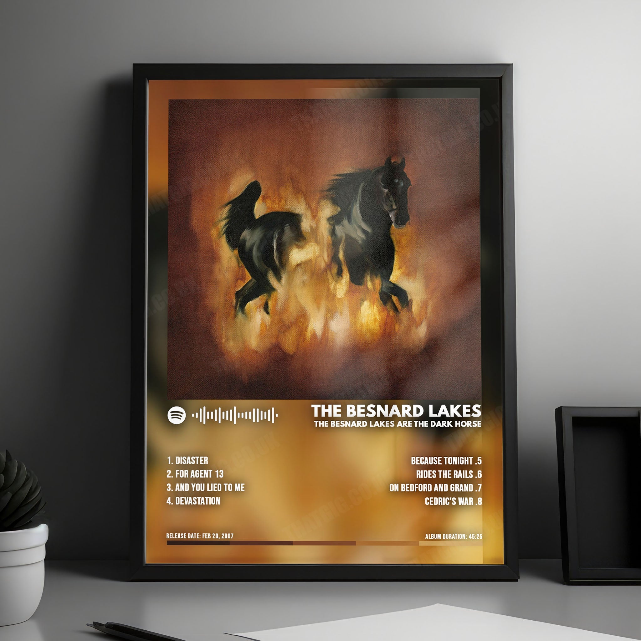 The Besnard Lakes "The Besnard Lakes Are the Dark Horse" Album Cover Poster - with Complete Tracklist