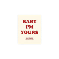 Baby I'm Yours (Off-white & red)