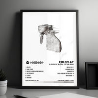 Coldplay "A Rush Of Blood To The Head" Album Cover Poster - with Complete Tracklist