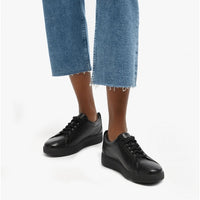 FitFlop RALLY Womens Leather Trainers All Black