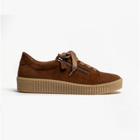 Gabor WISDOM Womens Leather Trainers Brown