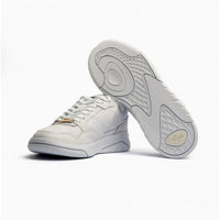 Lacoste GAME ADVANCE LUXE Womens Leather Trainers White/Gold