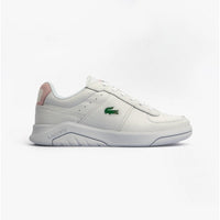 Lacoste GAME ADVANCE Womens Nubuck Trainers White/Light Pink