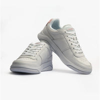Lacoste GAME ADVANCE Womens Nubuck Trainers White/Light Pink