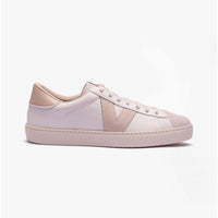 Victoria BERLIN LEATHER & SPLIT Womens Trainers White/Nude