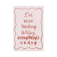 Olivia Dean - Everybody's Crazy (Pink & Red)