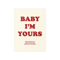 Baby I'm Yours (Off-white & red)