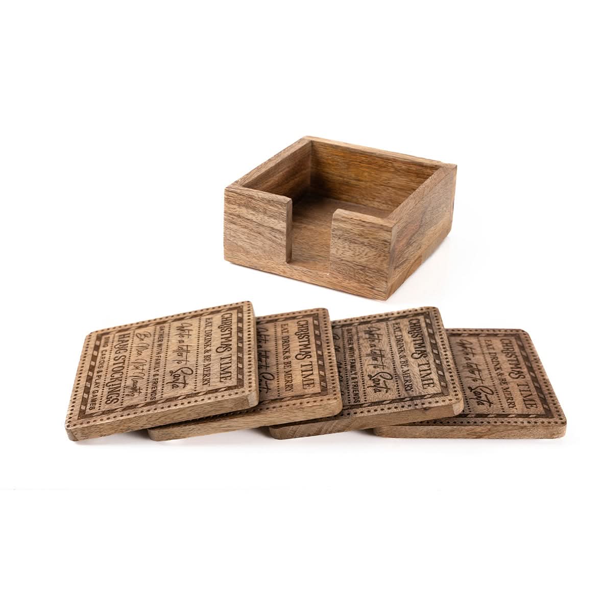 Set of 4 Christmas Time Coasters