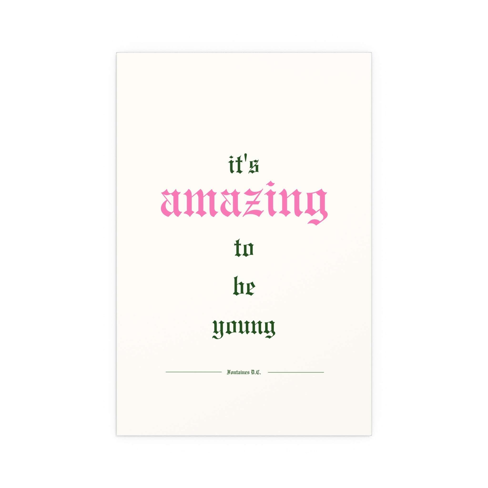 Fontaines DC - It's Amazing To Be Young (Off-white)