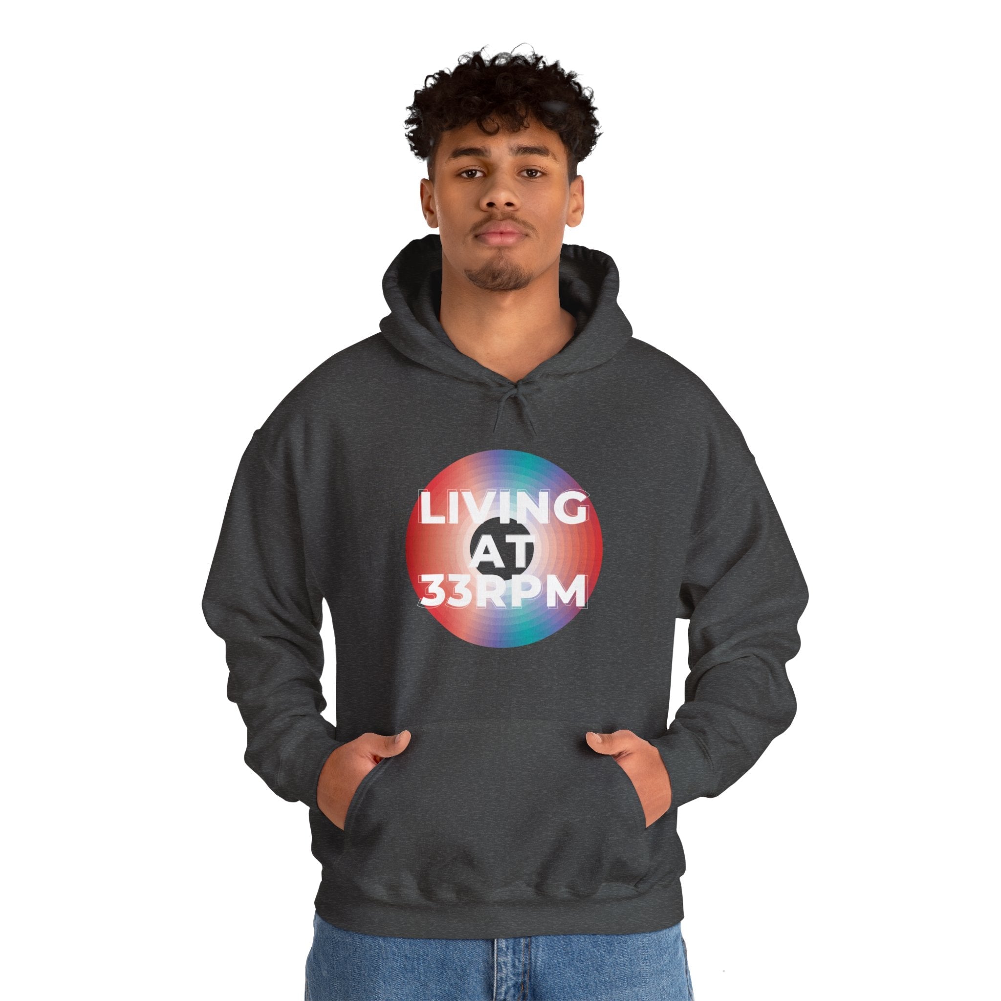 'Living at 33rpm' Men's Hoodie
