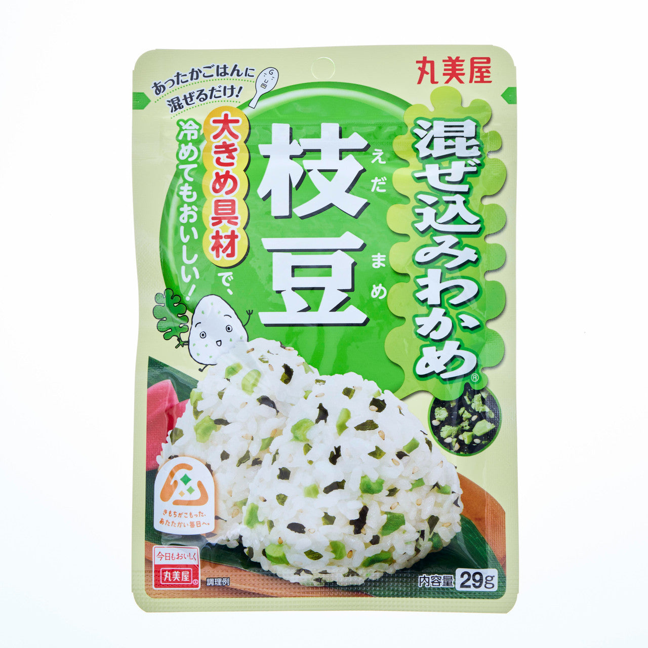MARUMIYA Rice Seasoning Wakame Seaweed with Edamame Beans 29g