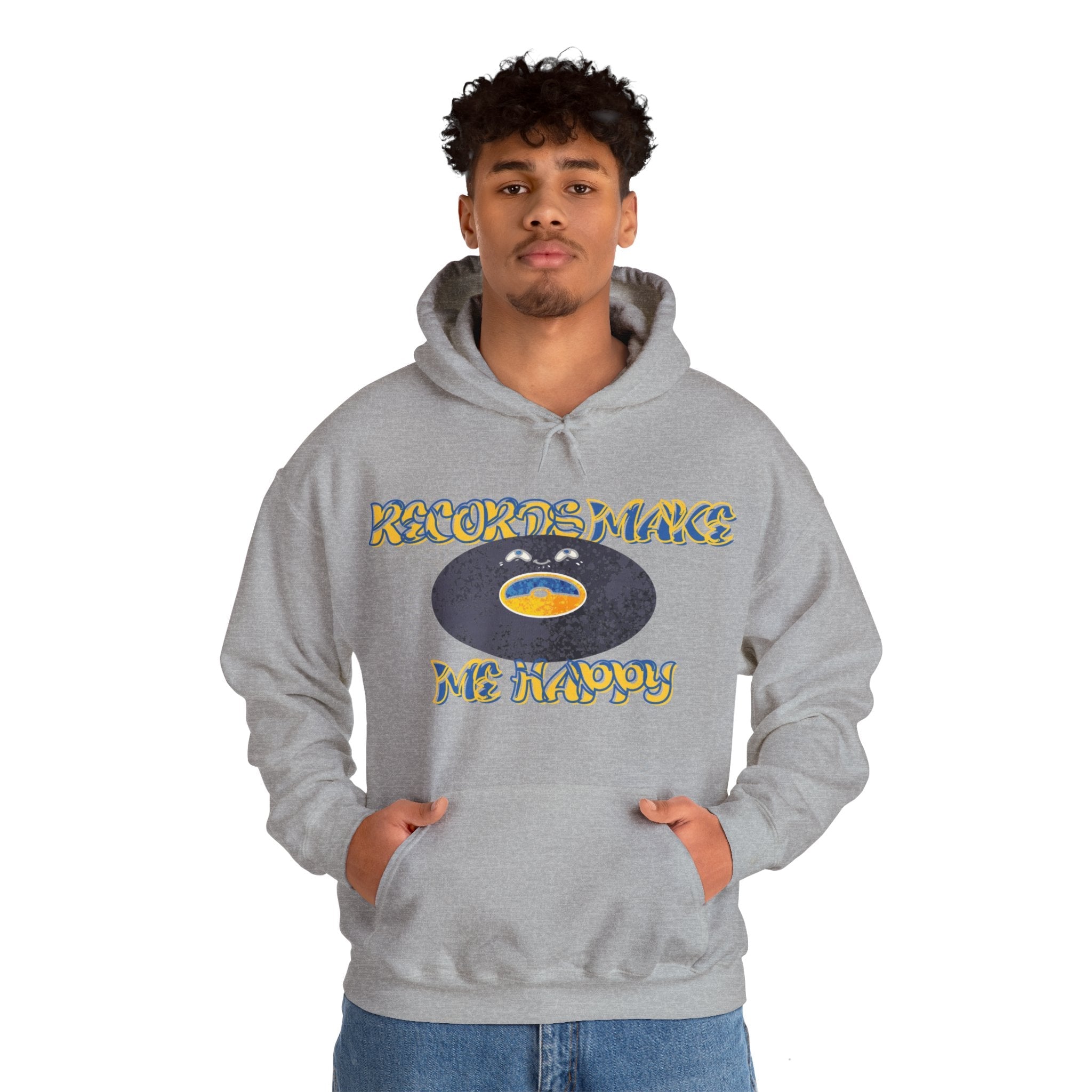 'Records Make Me Happy' Men's Hoodie