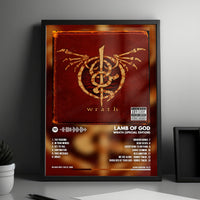 Lamb of God "Wrath  " Album Cover Poster - with Complete Tracklist