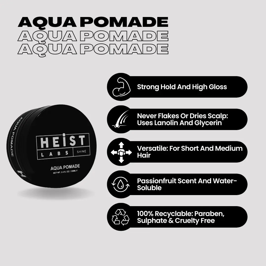 Aqua Pomade by Heist Labs - Shine & Hold (100ml)