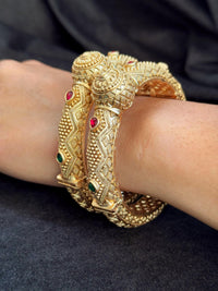 Rajasthani Shield Kada - Chunky openable kada.