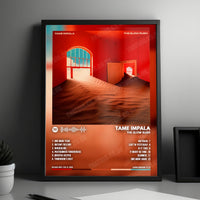 Tame Impala "The Slow Rush" Album Cover Poster - with Complete Tracklist
