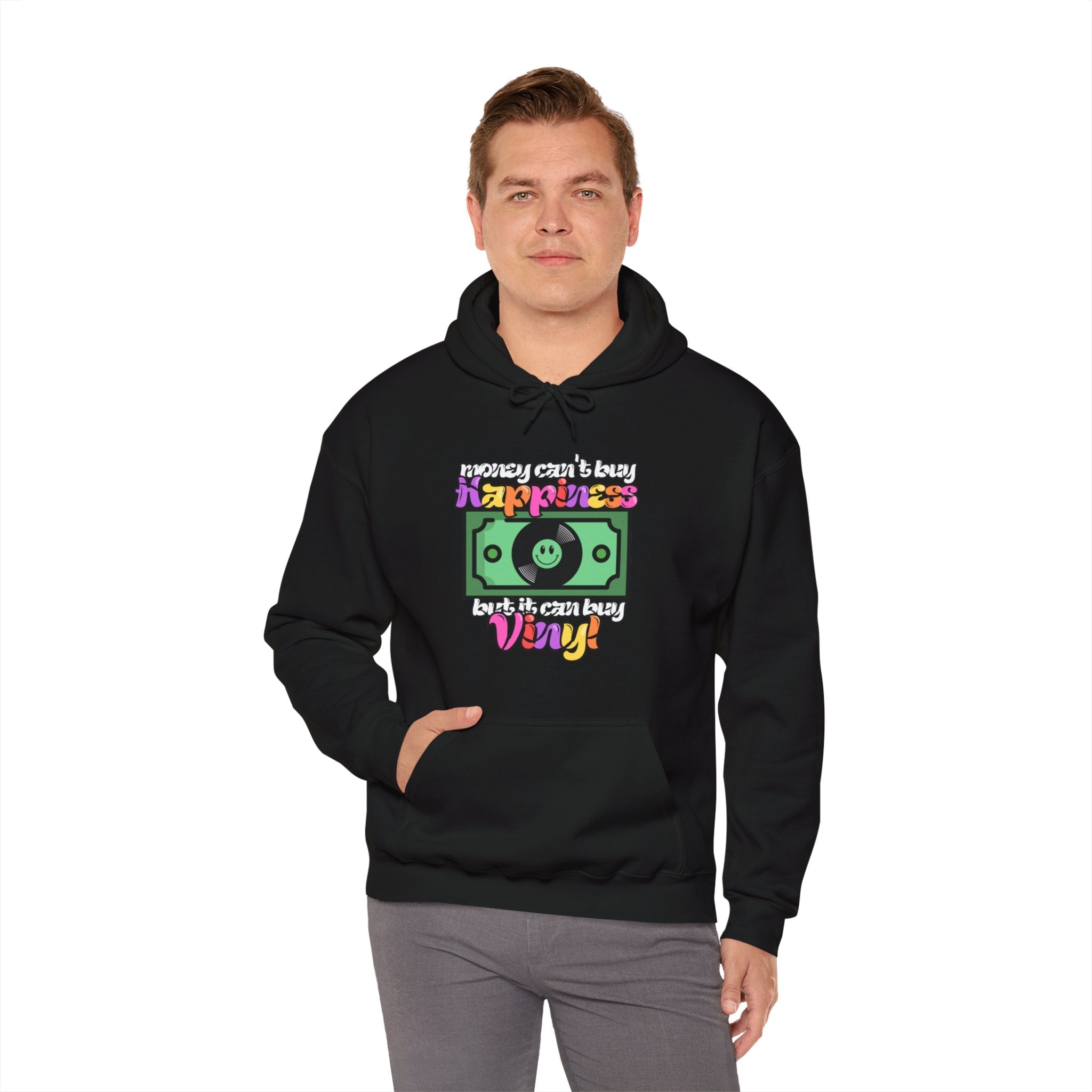 'Money Can't Buy Happiness, But It Can Buy Vinyl' Men's Hoodie