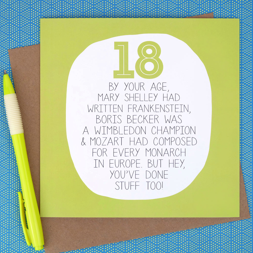 Celebrate 18th Birthdays with a Unique Card by Paper Plane