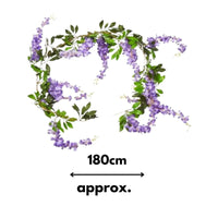 Faux Garland Decor Wisteria