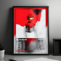 Rihanna "ANTI" Album Cover Poster - with Complete Tracklist