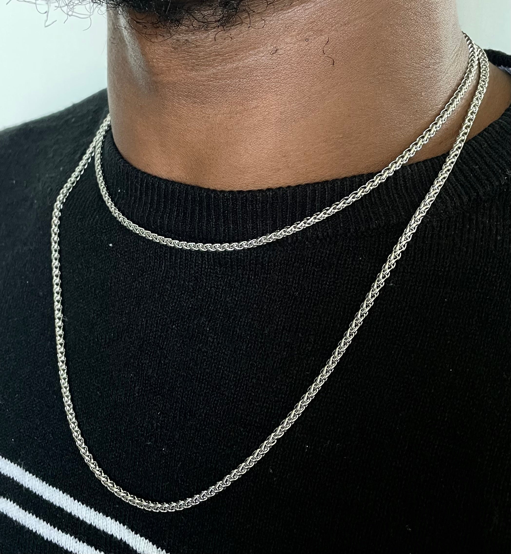 Steel Wheat Chain - Silver/Gold