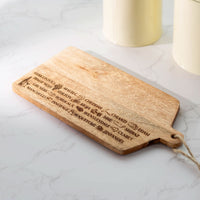 Cheese Board Serving Platter Writing Display Wine Tray