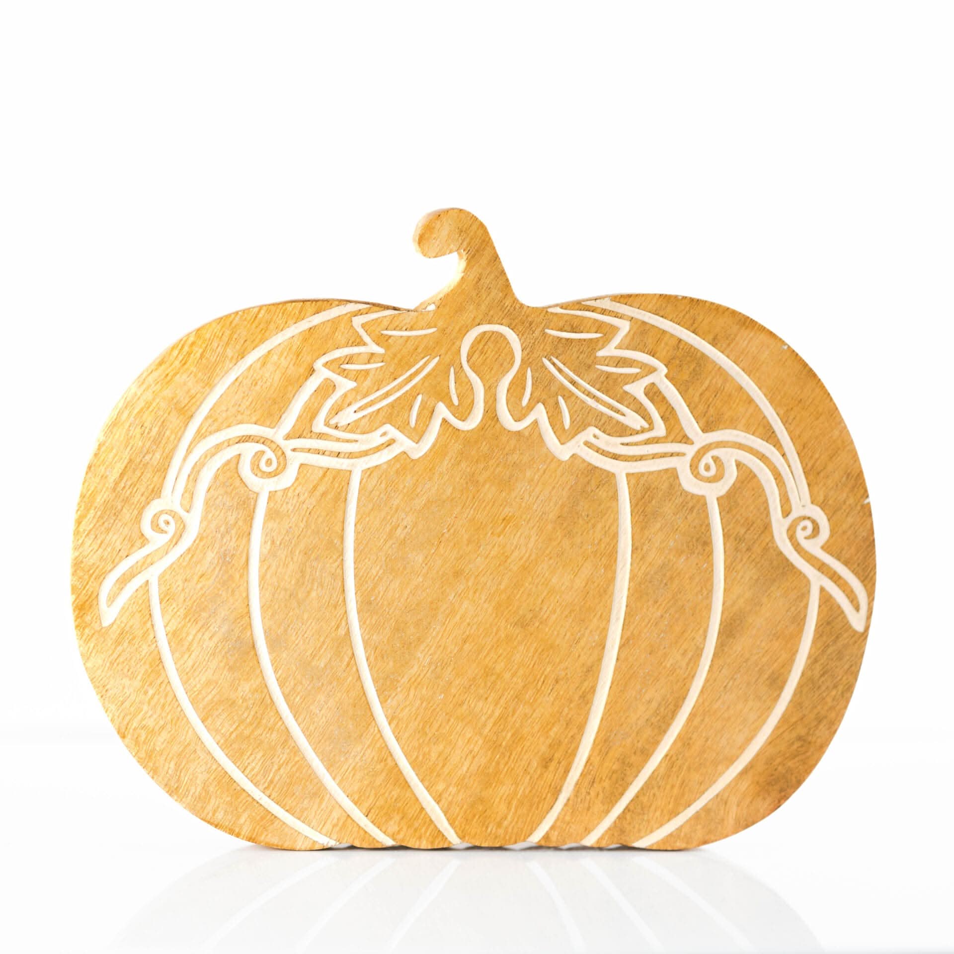 Autumn Wooden Pumpkin Ornament