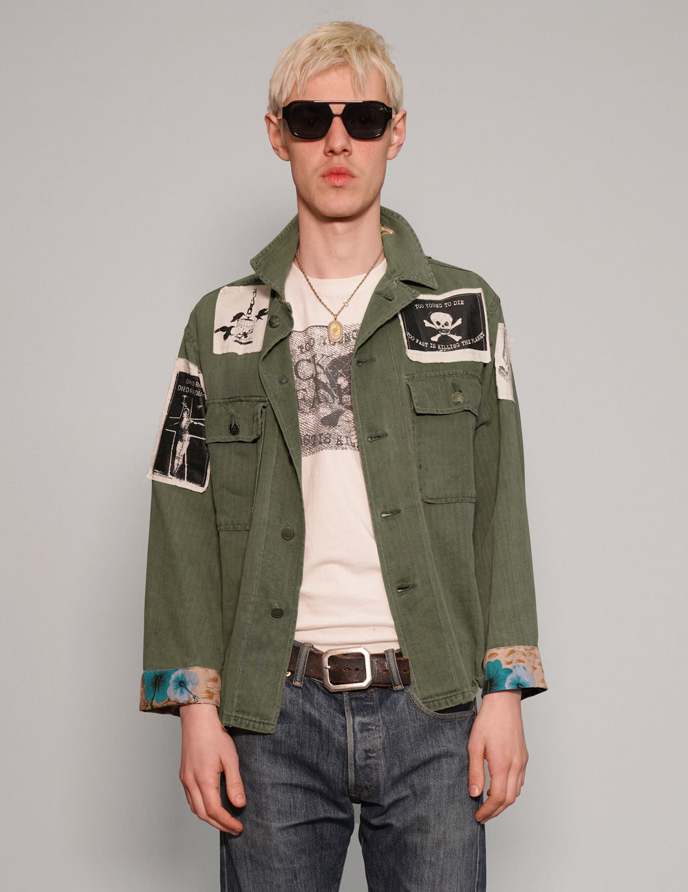 'Saint' Patched Field Shirt