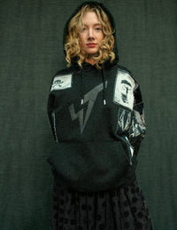 ST Multipatch Logo Hoodie in Black