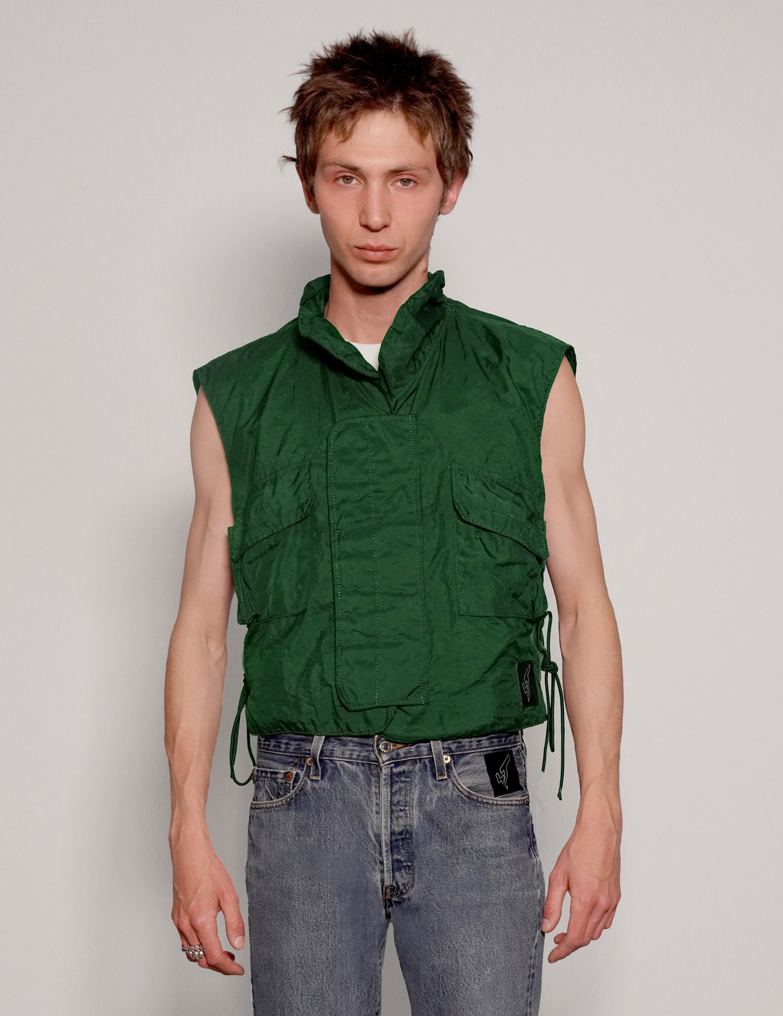 Ex Military Flak Jacket in Green