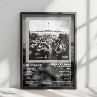 Kendrick Lamar "To Pimp A Butterfly" Album Cover Poster - with Complete Tracklist