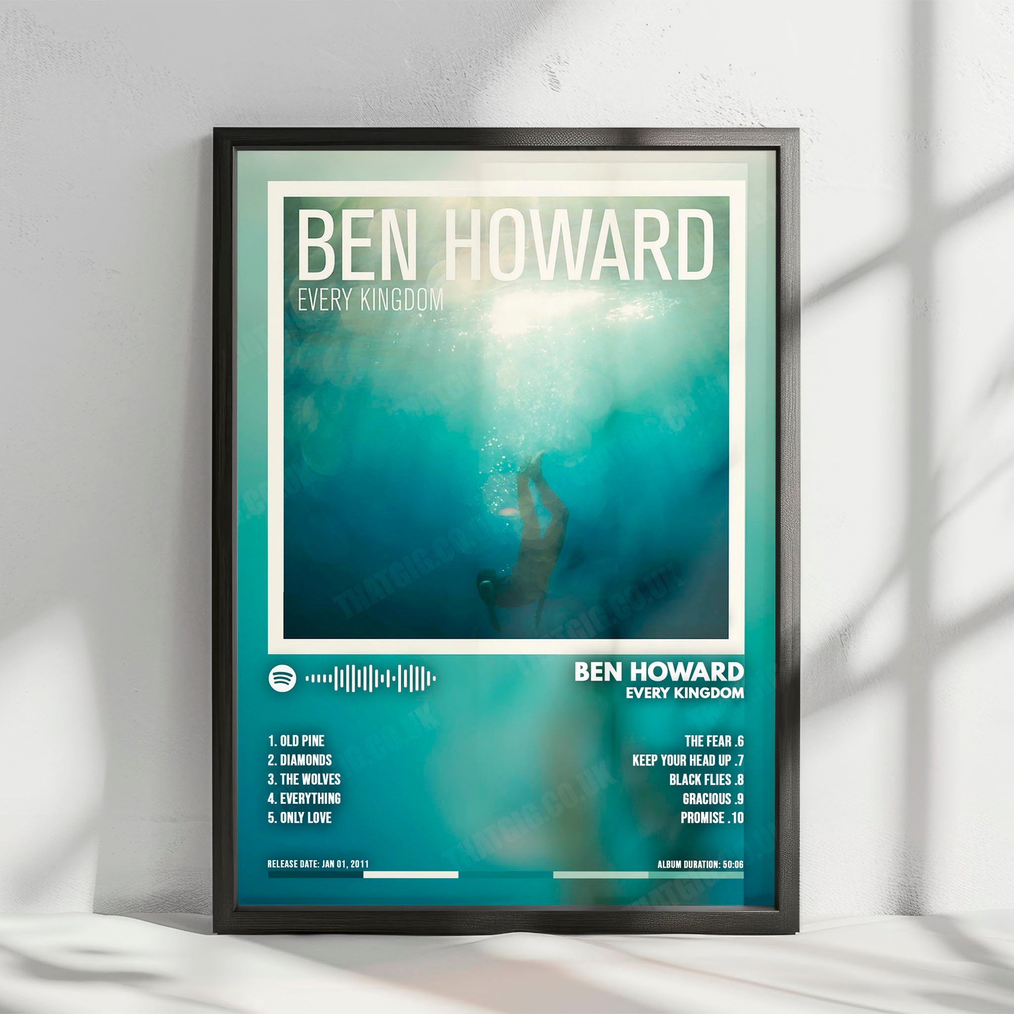Ben Howard "Every Kingdom" Album Cover Poster - with Complete Tracklist